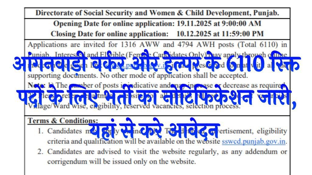 Anganwadi Worker & Helper Recruitment 2025